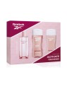 Reebok ATTIVA I TUOI SENSI - SET DONNA 3 PEZZI Eau de Toilette spray 100 ml + Shower Gel 250 ml + Body Lotion 250 ml donna