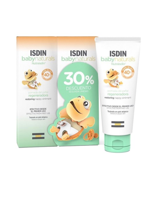 Isdin BABYNATURALS unguento rigenerante per il cambio pannolino, confezione da 2 x 100ml unisex