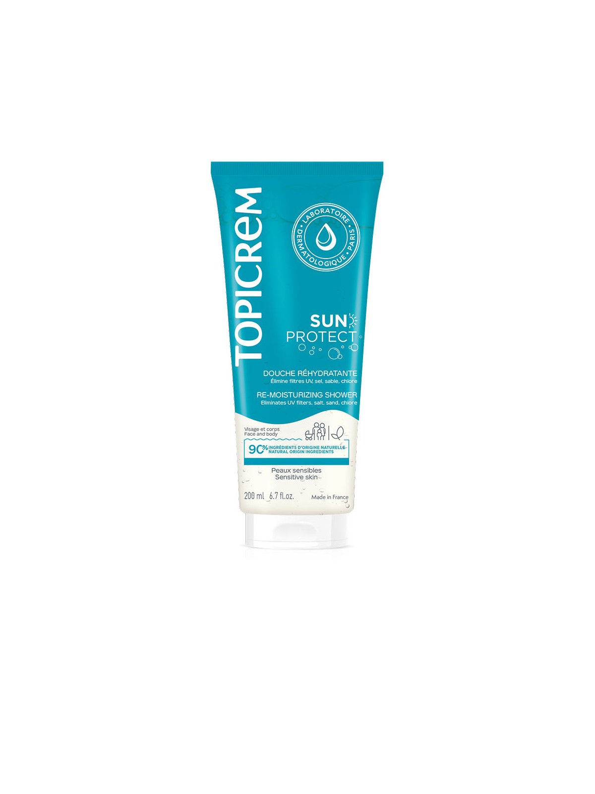Topicrem Bagnoschiuma con protezione solare 200ml unisex
