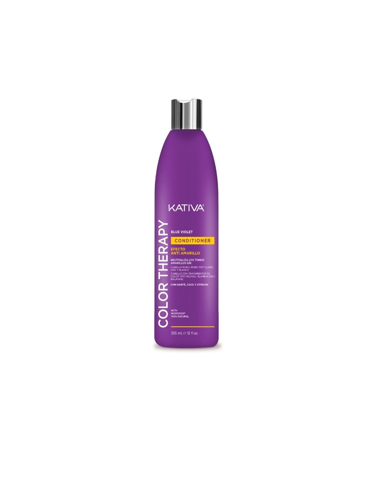 Kativa Balsamo colorante blu viola anti-giallo 355ml unisex