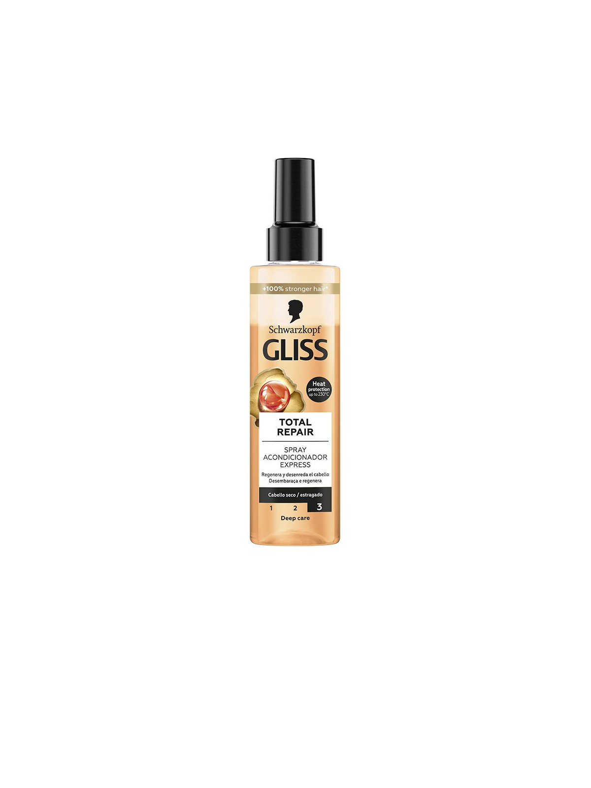 Schwarzkopf Mass Market Balsamo spray GLISS TOTAL REPAIR 200ml unisex