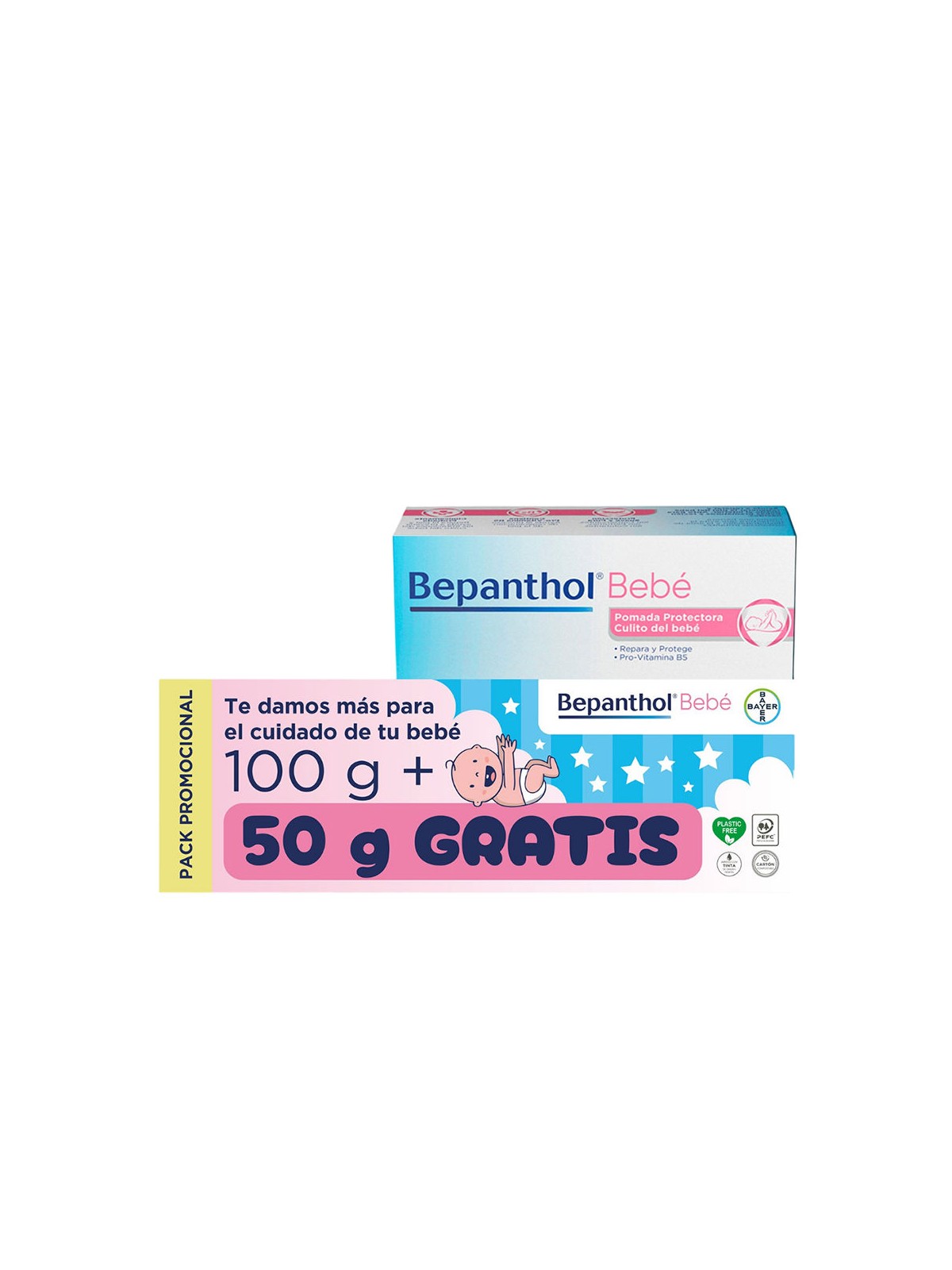 Bepanthol BEPANTHOL BABY unguento protettivo per eritema da pannolino 100 g + 50 g 2 unità unisex