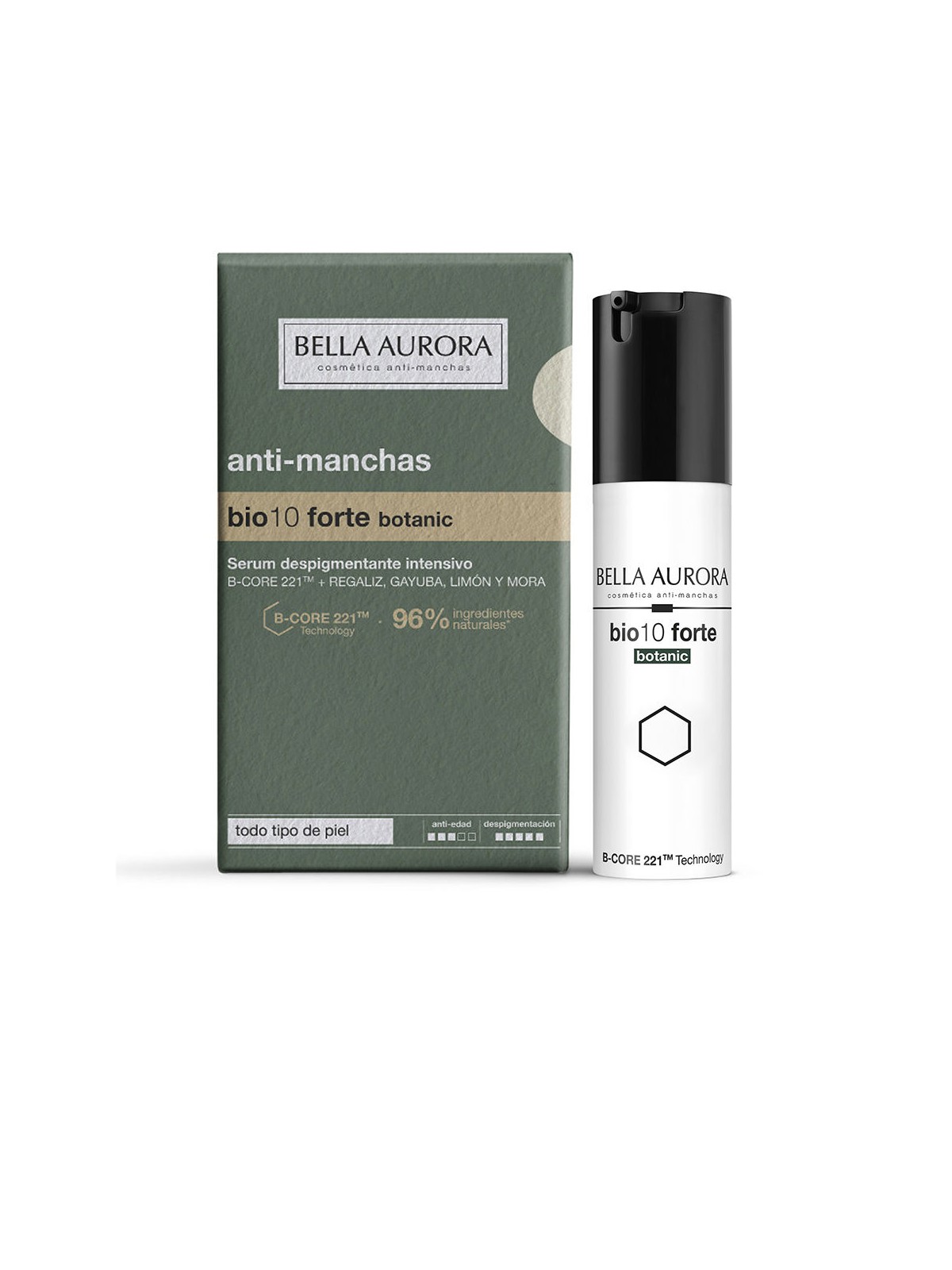 Bella Aurora BIO10 FORTE BOTANIC siero depigmentante intensivo antimacchie 30ml donna