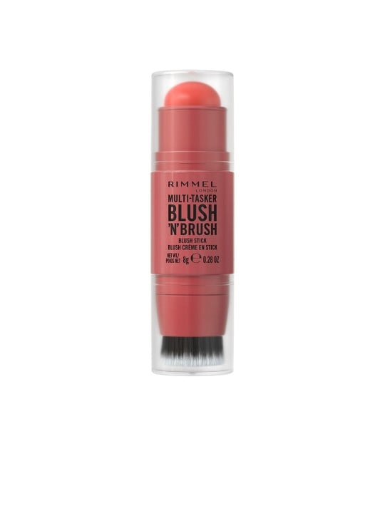 Rimmel London Blush e pennello multiuso in stick n.250 - Polvere di corallo 8gr unisex