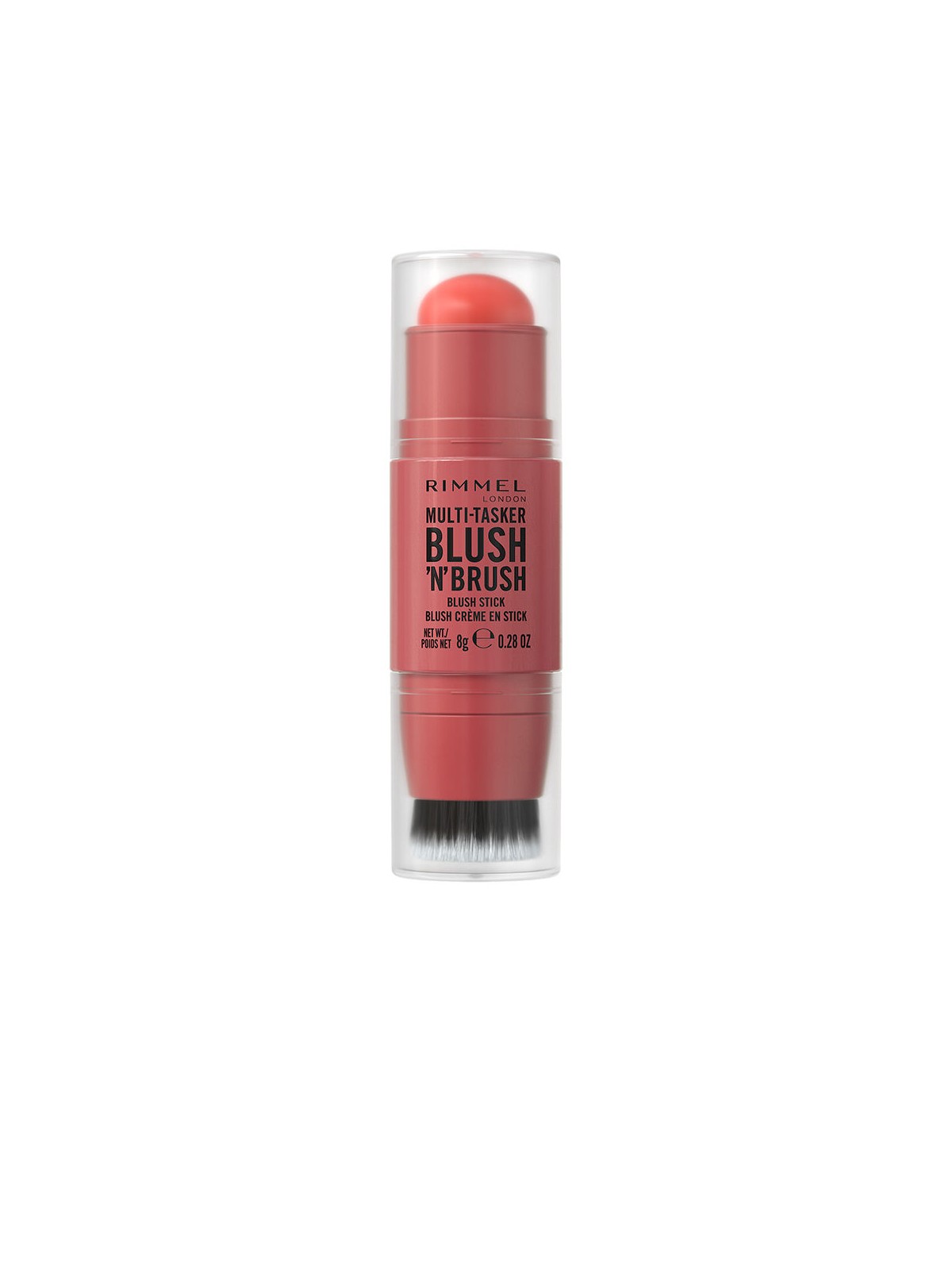 Rimmel London Blush e pennello multiuso in stick n.250 - Polvere di corallo 8gr unisex