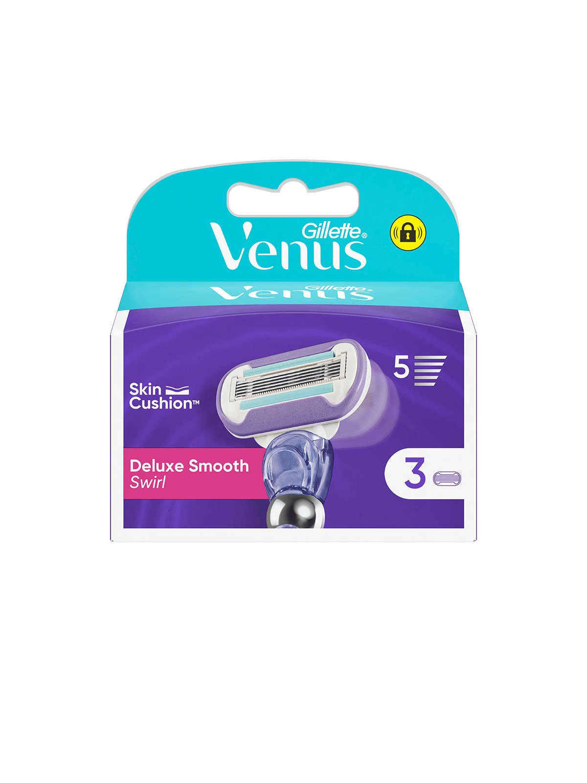 Gillette Caricabatterie GILLETTE VENUS SWIRL SMOOTH con 3 ricariche donna