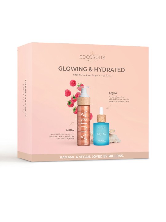 Cocosolis CASSA LUMINOSA E IDRATATA 2 pezzi AURA Peptide Shimmer Spray 100 ml + AQUA Filler-Effect Hyaluron Supreme 50 ml unisex