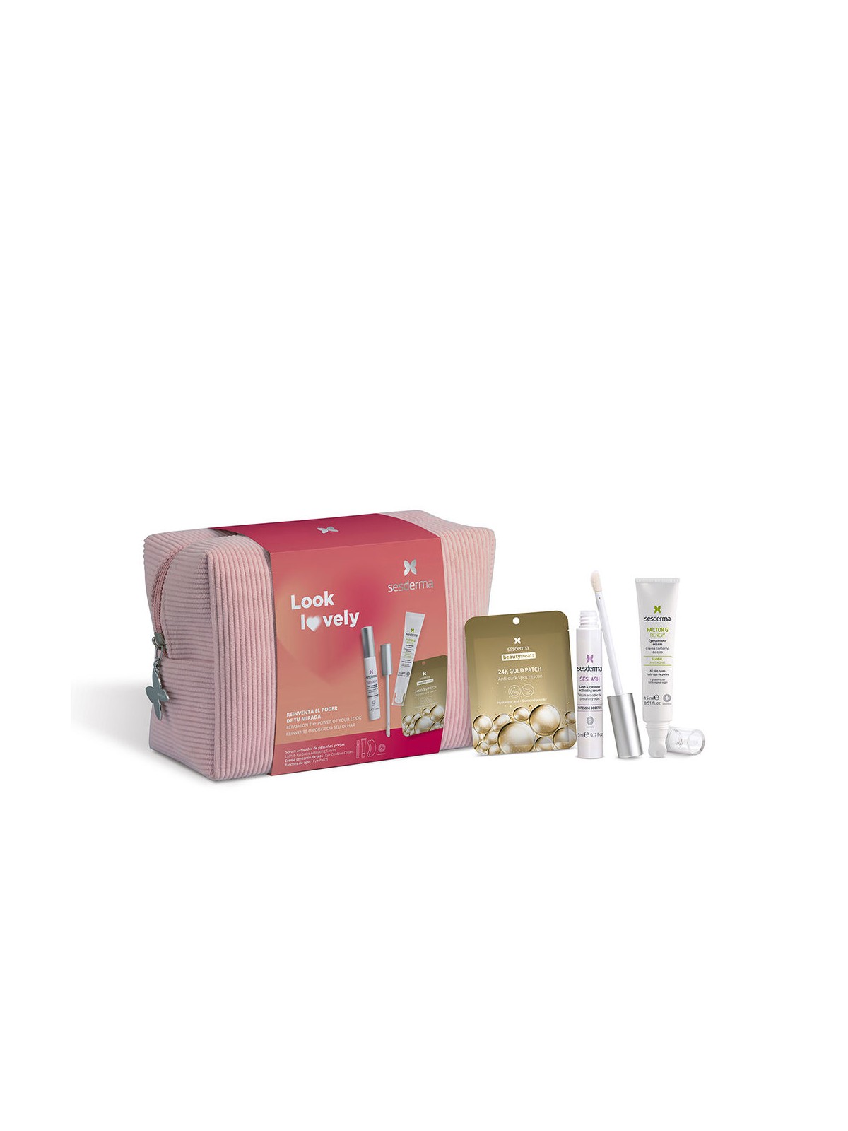 Sesderma CASSA SESLASH 4 pezzi Eyelash and eyebrow activating serum 5 ml + Eye contour cream 15 ml + Eye patch 1 unit donna