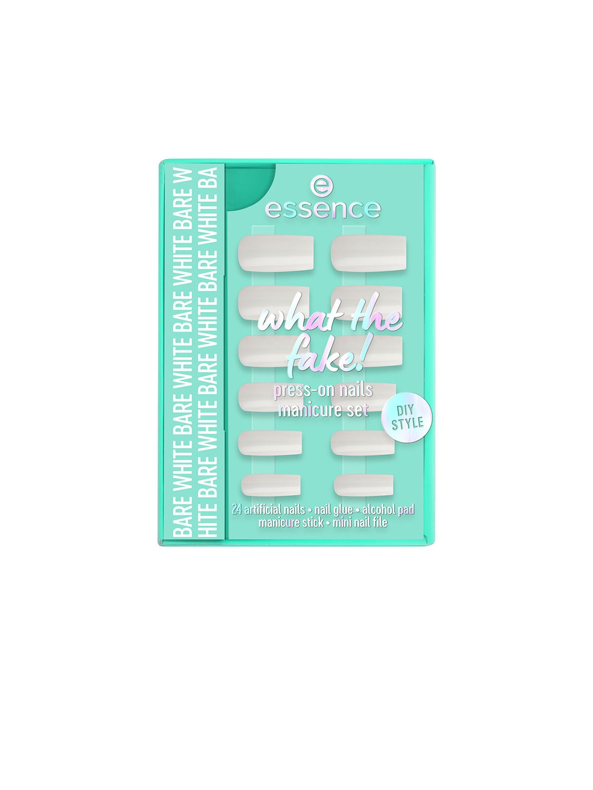 Essence CHE FINTE! SET DI UNGHIE FINTE n.04 - Bianco Nudo 6 pezzi unisex