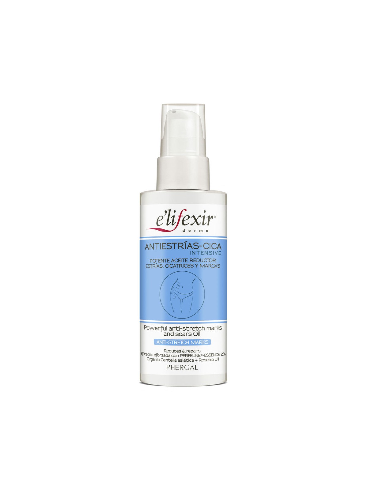 E'Lifexir CICA INTENSIVO ANTI-SMAGLIATURE olio per ridurre smagliature e cicatrici 100ml donna