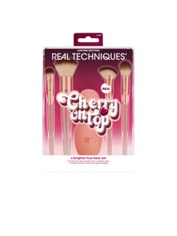 Real Techniques CILIEGIA IN PIÙ UNA TONOMA PIÙ LUMINOSO CASSA BASE 6 pezzi 4 brushes + 2 sponges unisex