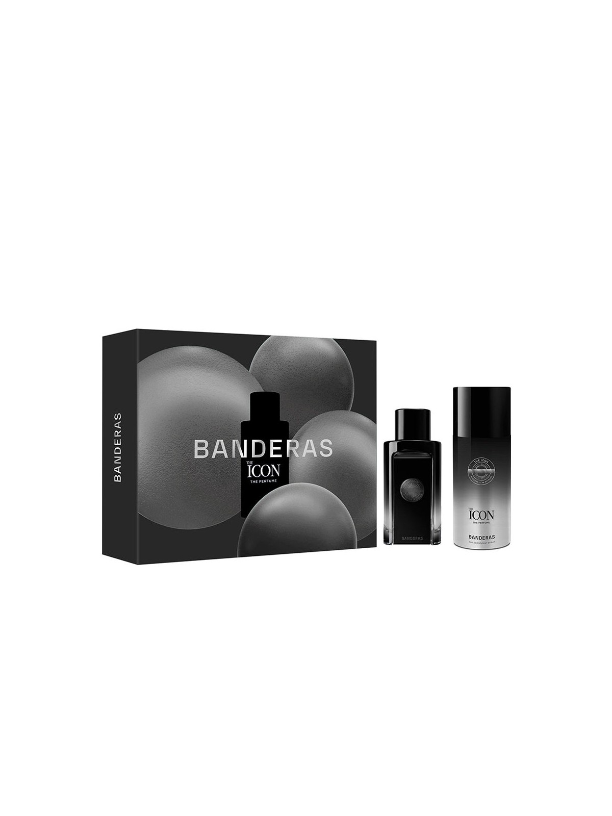 Antonio Banderas Cofanetto regalo THE ICON eau de parfum da 2 pezzi Eau de Parfum spray 100 ml + deodorant spray 150 ml unisex