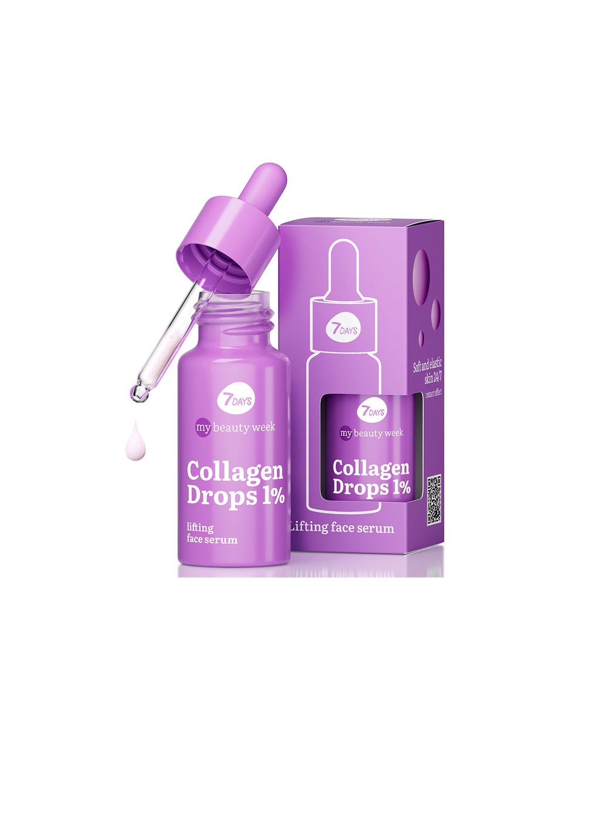 7days COLLAGEN DROPS siero viso lifting 20ml donna