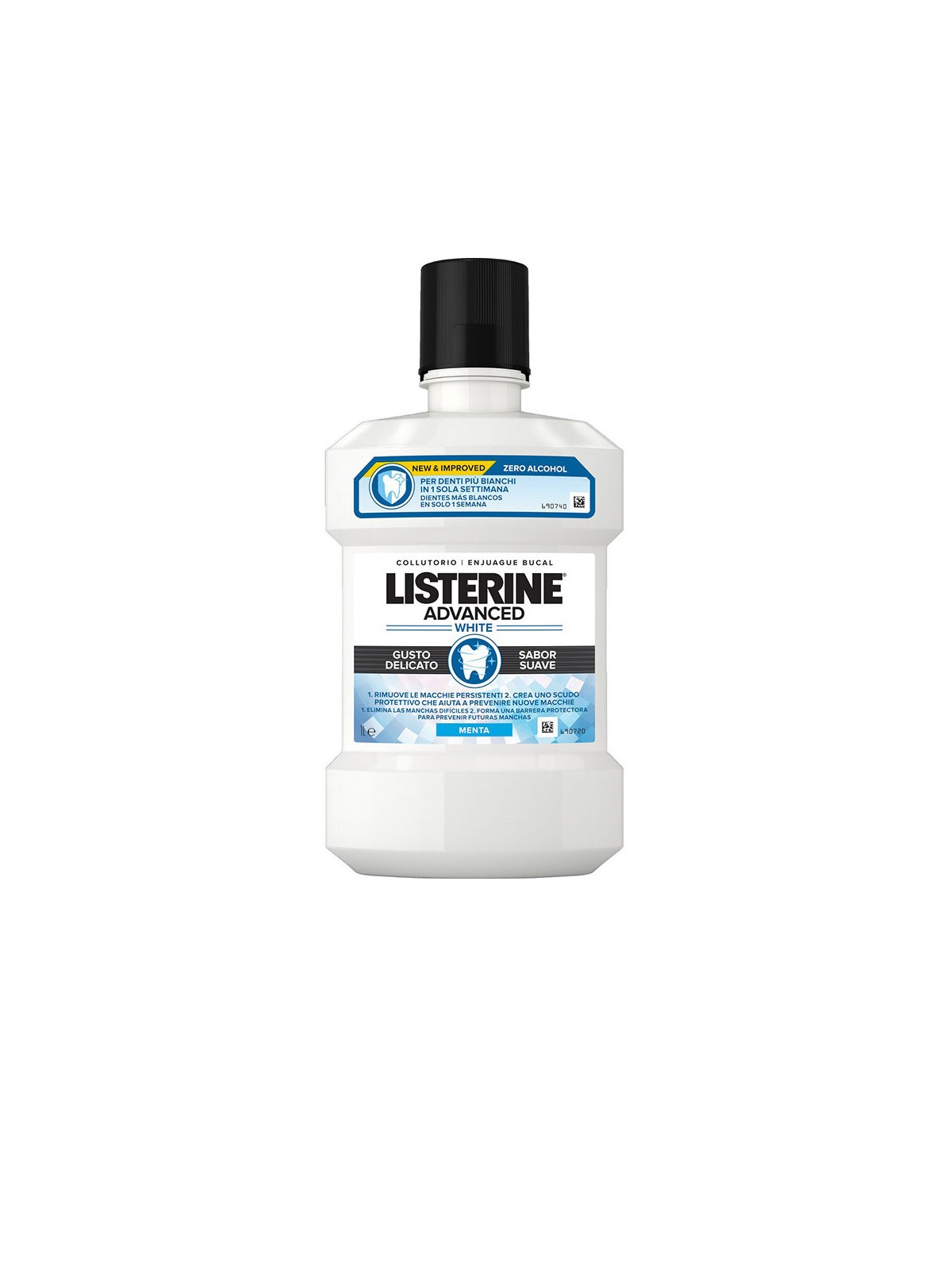 Listerine Collutorio sbiancante avanzato 1000ml unisex
