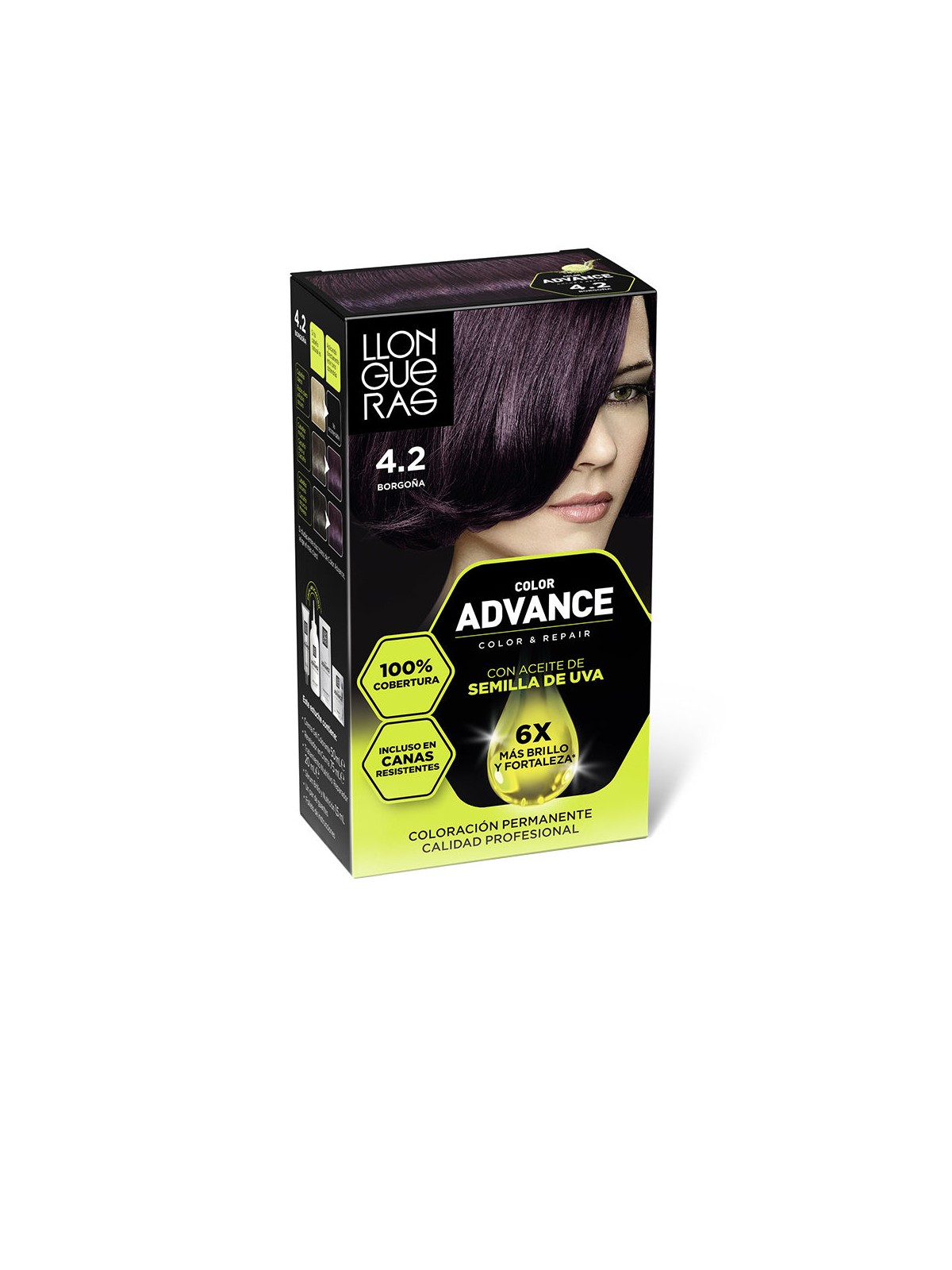 Llongueras COLOR ADVANCE n.4.2 - bordeaux 1 unità unisex