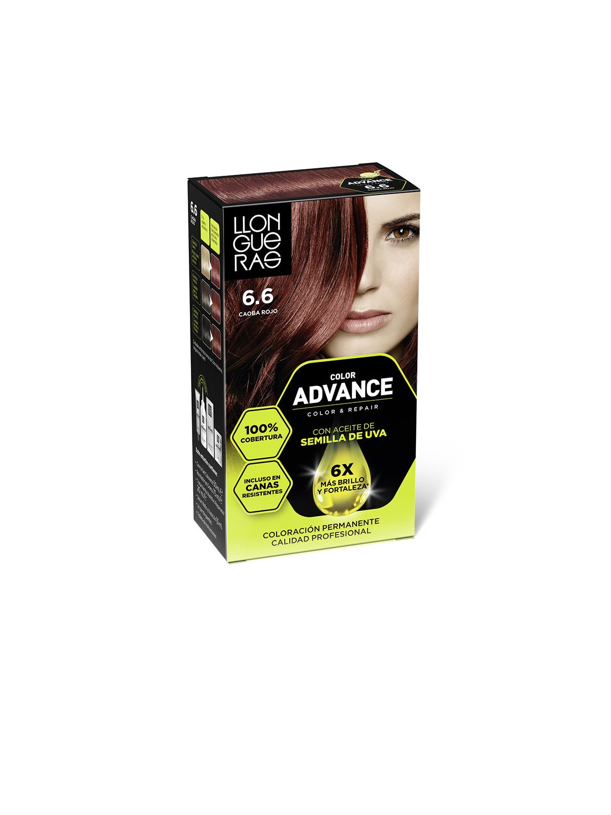Llongueras COLOR ADVANCE n.6,6 - mogano rosso intenso 1 unità unisex