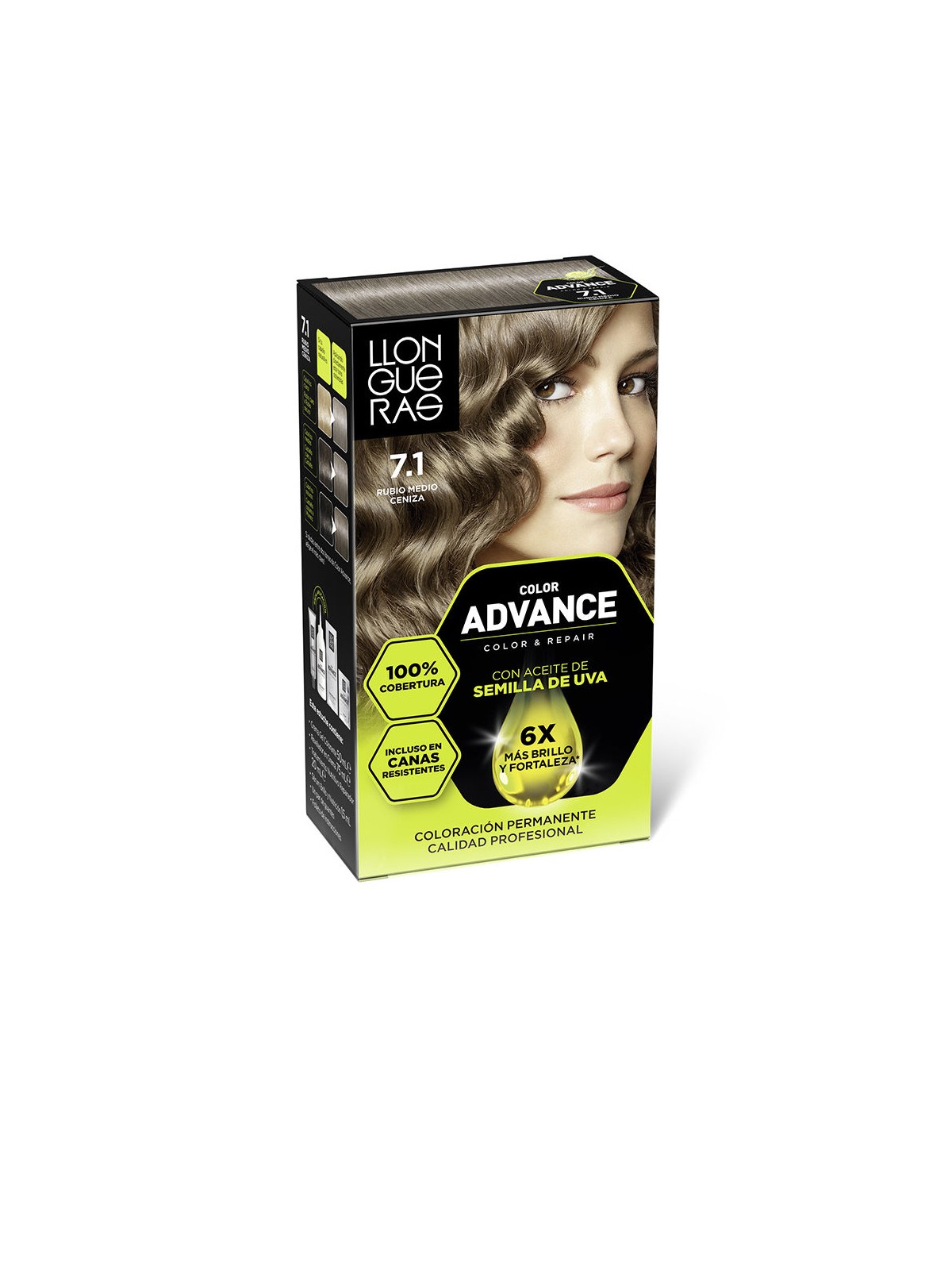 Llongueras COLOR ADVANCE n.7,1-biondo cenere 1 u unisex
