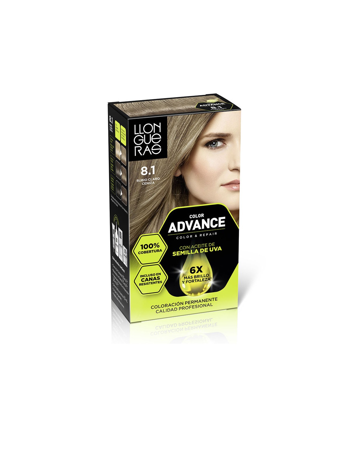 Llongueras COLOR ADVANCE n.8,1-biondo cenere chiaro 1 u unisex