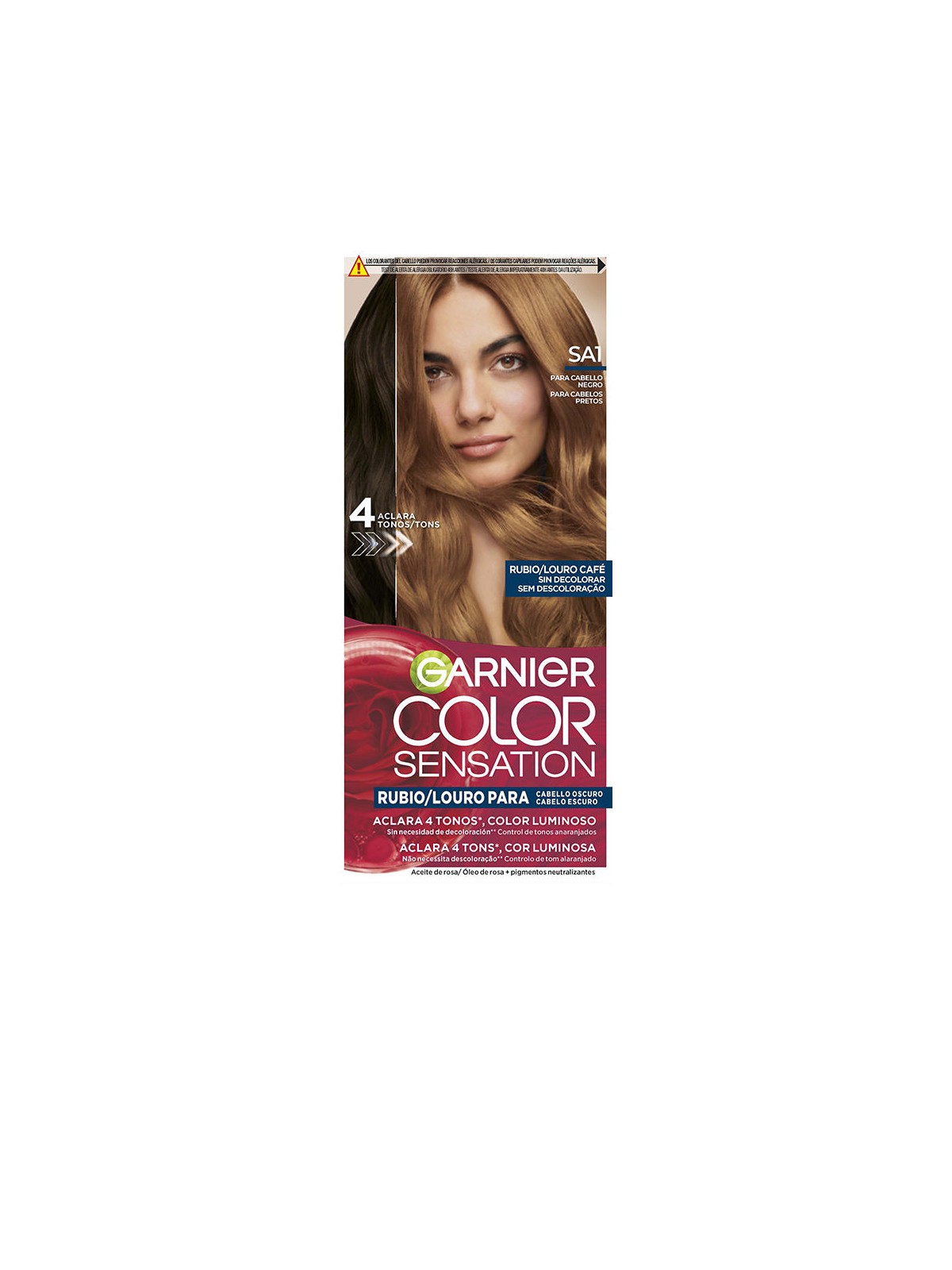 Garnier COLOR SENSATION tinta per capelli biondo luminoso senza decolorazione per capelli scuri n.Louro Café 5 u unisex