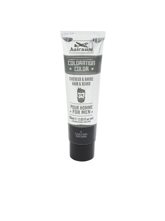 Hairgum COLORAZIONE Tintura per barba e capelli n.4-Marrone 60gr uomo