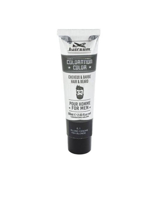 Hairgum COLORAZIONE Tintura per barba e capelli n.6.1-Biondo cenere 60gr uomo