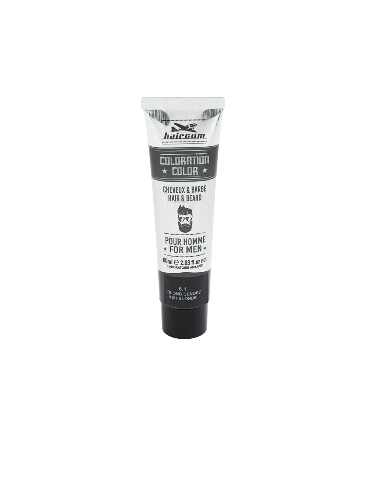 Hairgum COLORAZIONE Tintura per barba e capelli n.6.1-Biondo cenere 60gr uomo