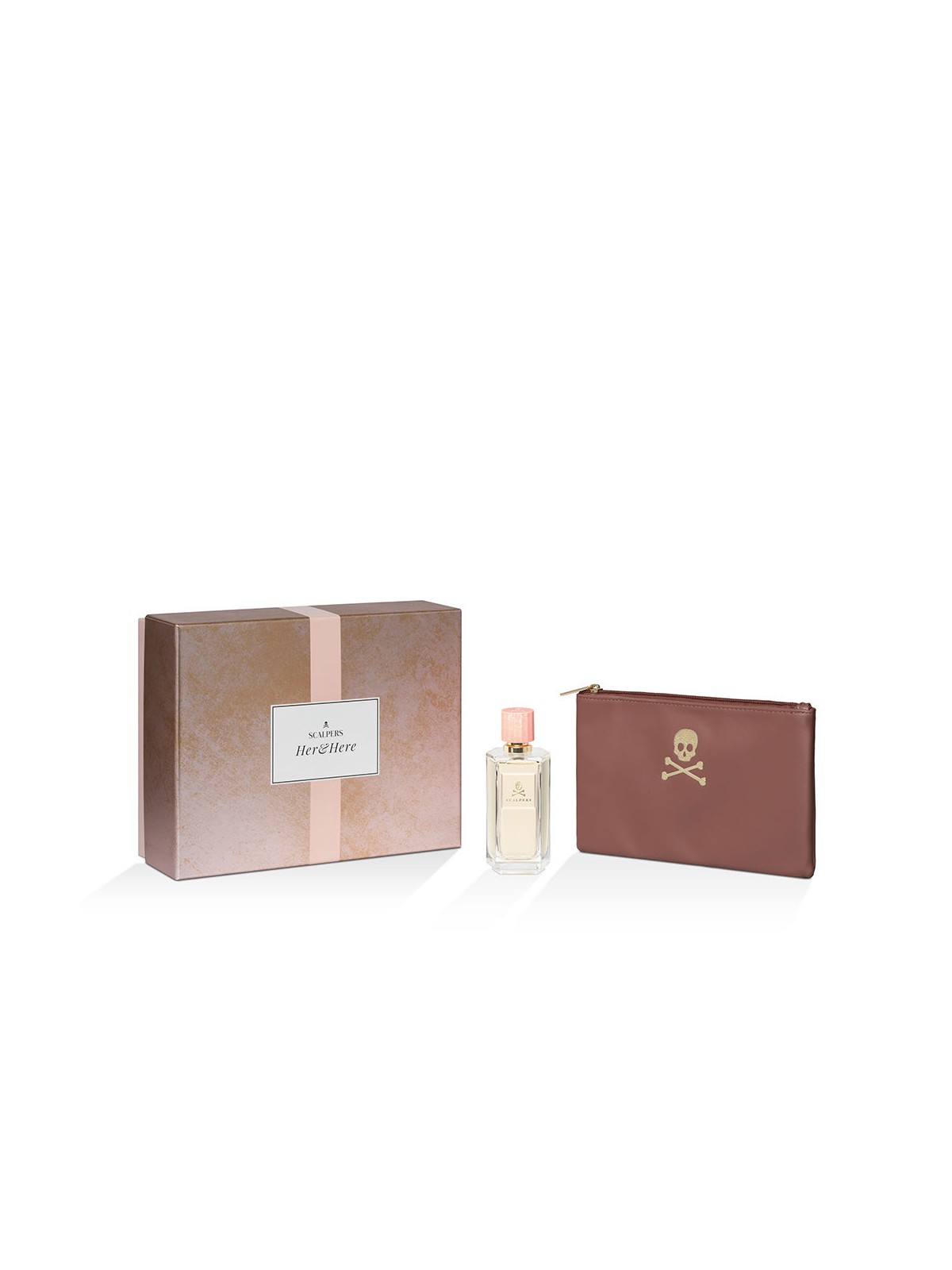 Scalpers Completo 2 pezzi HER & HERE Eau de Parfum spray 100 ml + Toiletry bag donna