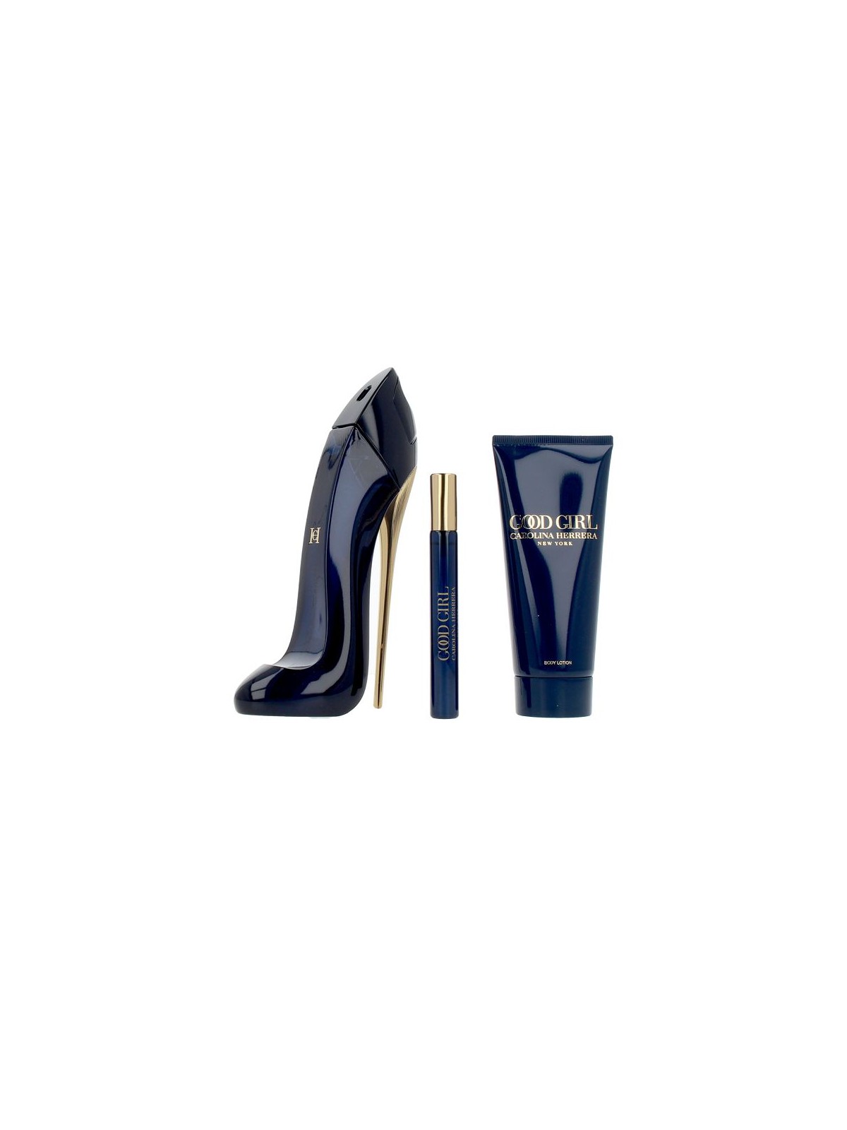 Carolina Herrera Completo da 3 pezzi GOOD GIRL Eau de Parfum spray 80 ml + Body Lotion 100 ml + Eau de Parfum spray 10 ml unisex