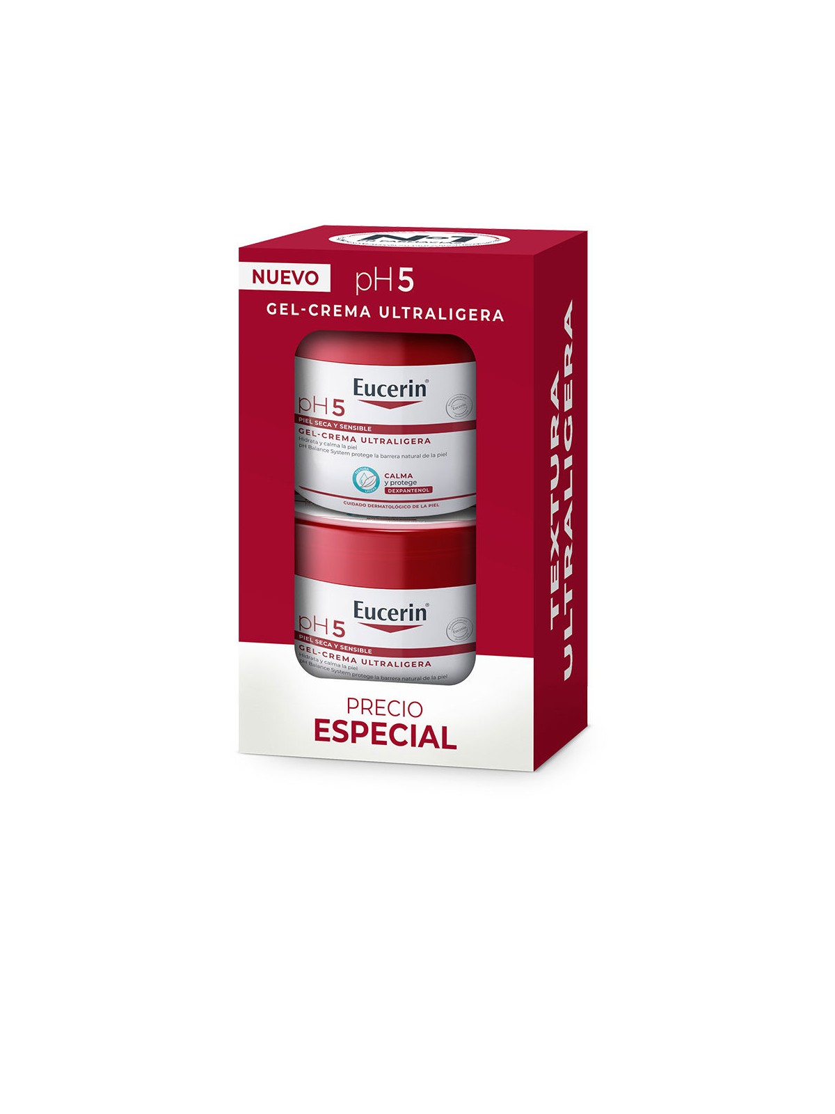 Eucerin Confezione da 2 gel-crema ultraleggera PH5 da 350ml 2 x 350 ml unisex