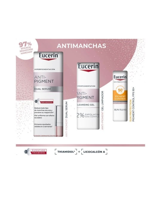 Eucerin CONFEZIONE DA 3 SIERO DOPPIO ANTI-PIGMENTAZIONE Serum 30 ml + Cleansing Gel 20 ml + Sunscreen SPF50+ 7 ml donna
