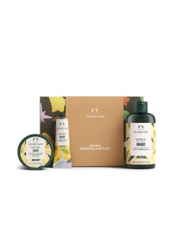 The Body Shop CONFEZIONE PICCOLA DI MANGO 3 pezzi yogur corporal 200 ml + bálsado de manos 30 ml + gel de ducha 250 ml unisex