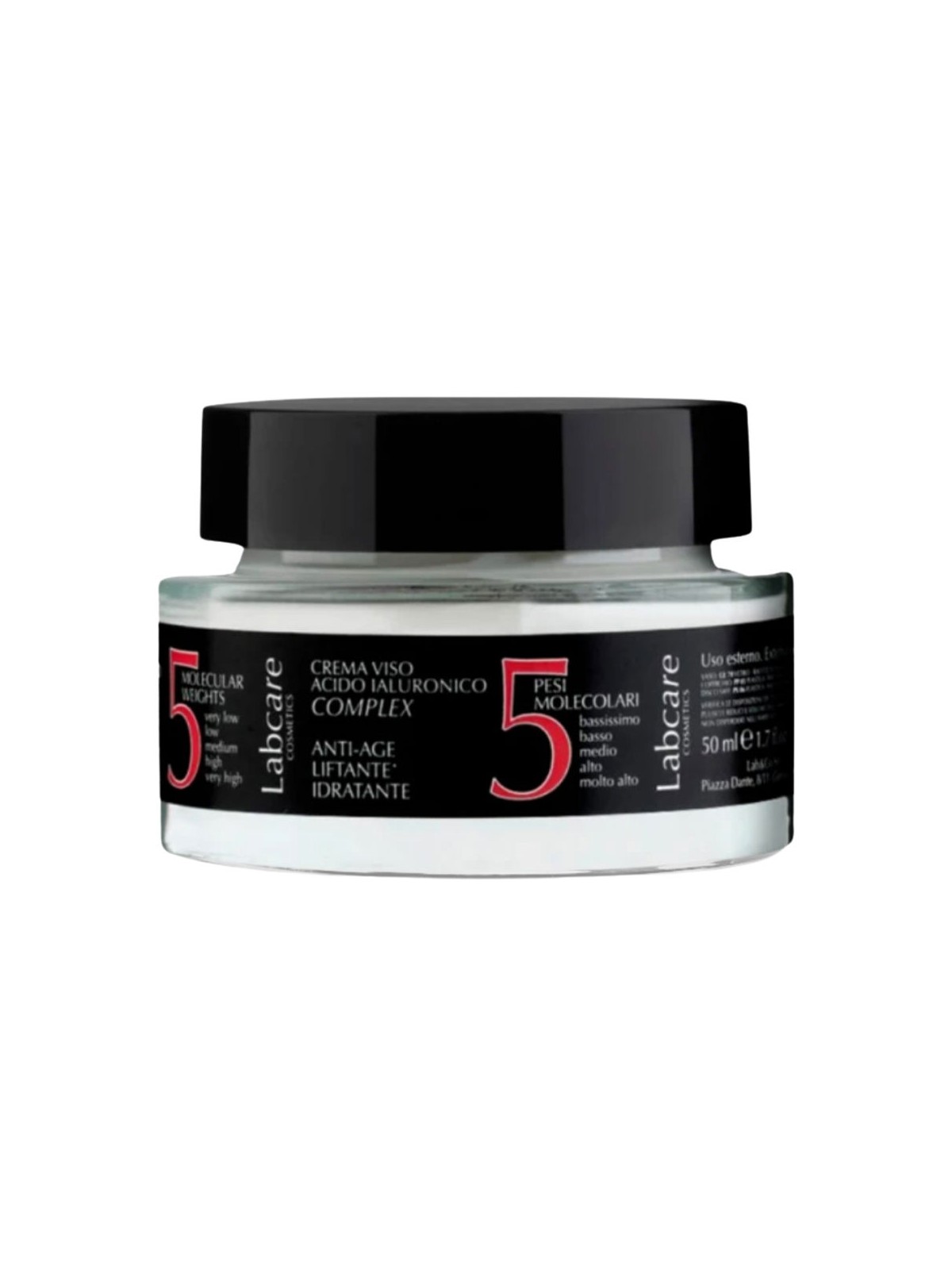 Labcare Crema complessa all'acido ialuronico, 5 pesi molecolari, 50ml unisex