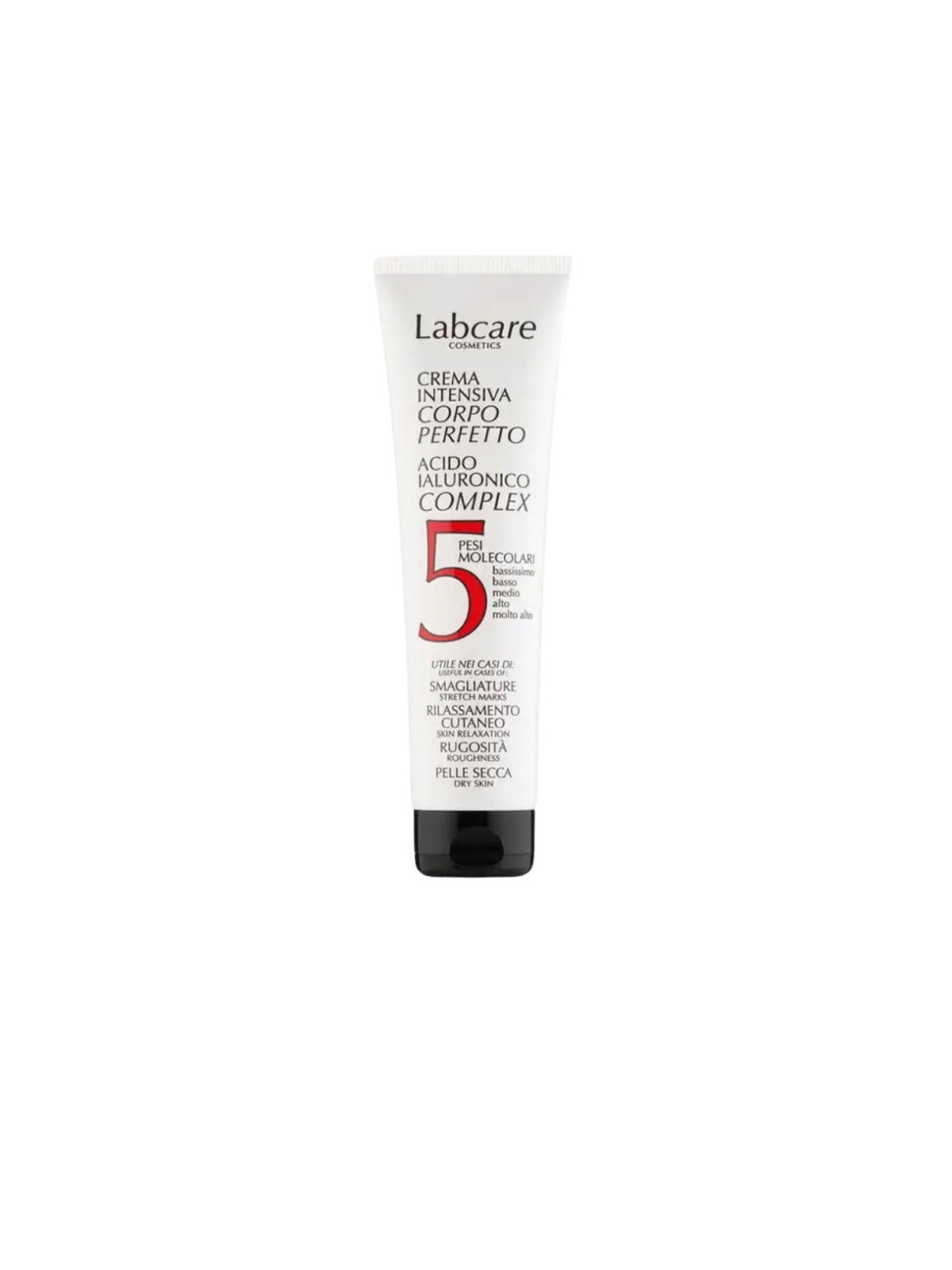 Labcare Crema corpo al complesso di acido ialuronico, 5 pesi molecolari, 150ml unisex