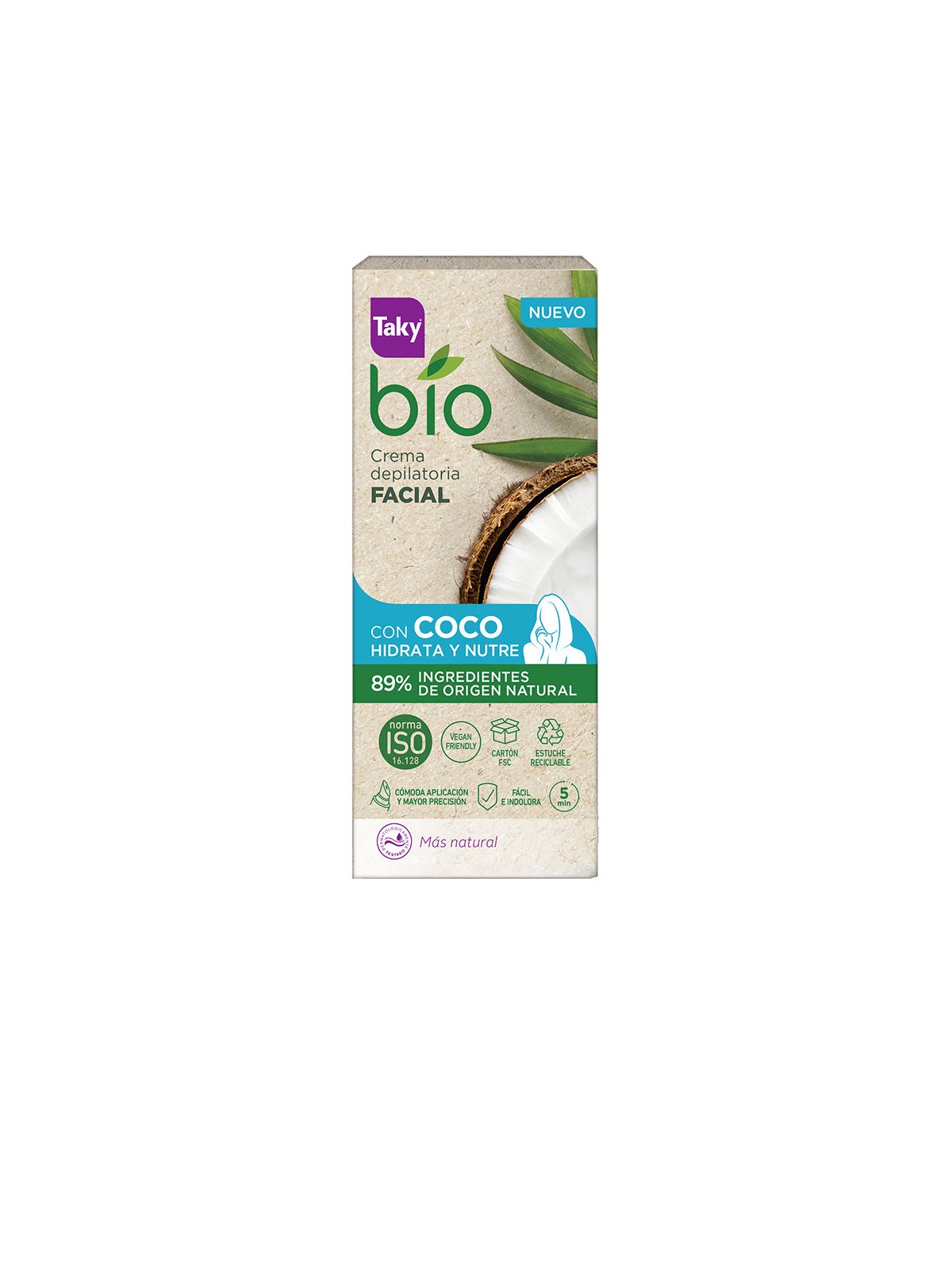 Taky Crema depilatoria per il viso BIO COCO 20ml donna