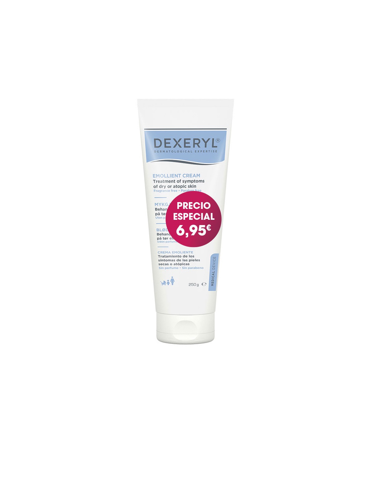 Dexeryl CREMA EMOLLIENTE "PREZZO CONSIGLIATO 6,95" 250gr unisex