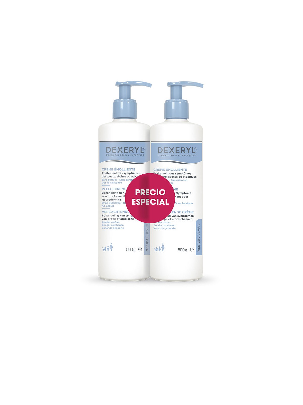 Dexeryl Crema emolliente confezione 2 x 500gr unisex