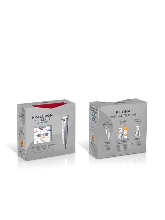 Eucerin Crema giorno Hyaluron Filler SPF30, confezione da 2 pezzi Day cream SPF30 50 ml + Eye contour 15 ml donna