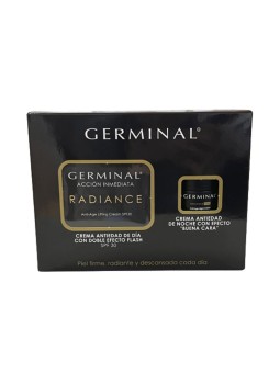 Germinal Crema giorno illuminante ad azione istantanea, confezione da 2 Day cream 50 ml + Night cream 15 ml donna