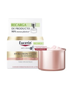 Eucerin Crema giorno rosata Hyaluron-filler + elasticità SPF30, ricarica 50ml unisex