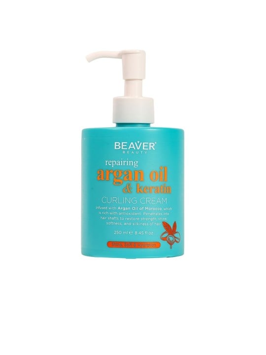Beaver Crema per capelli ricci all'olio di argan e cheratina 250ml unisex