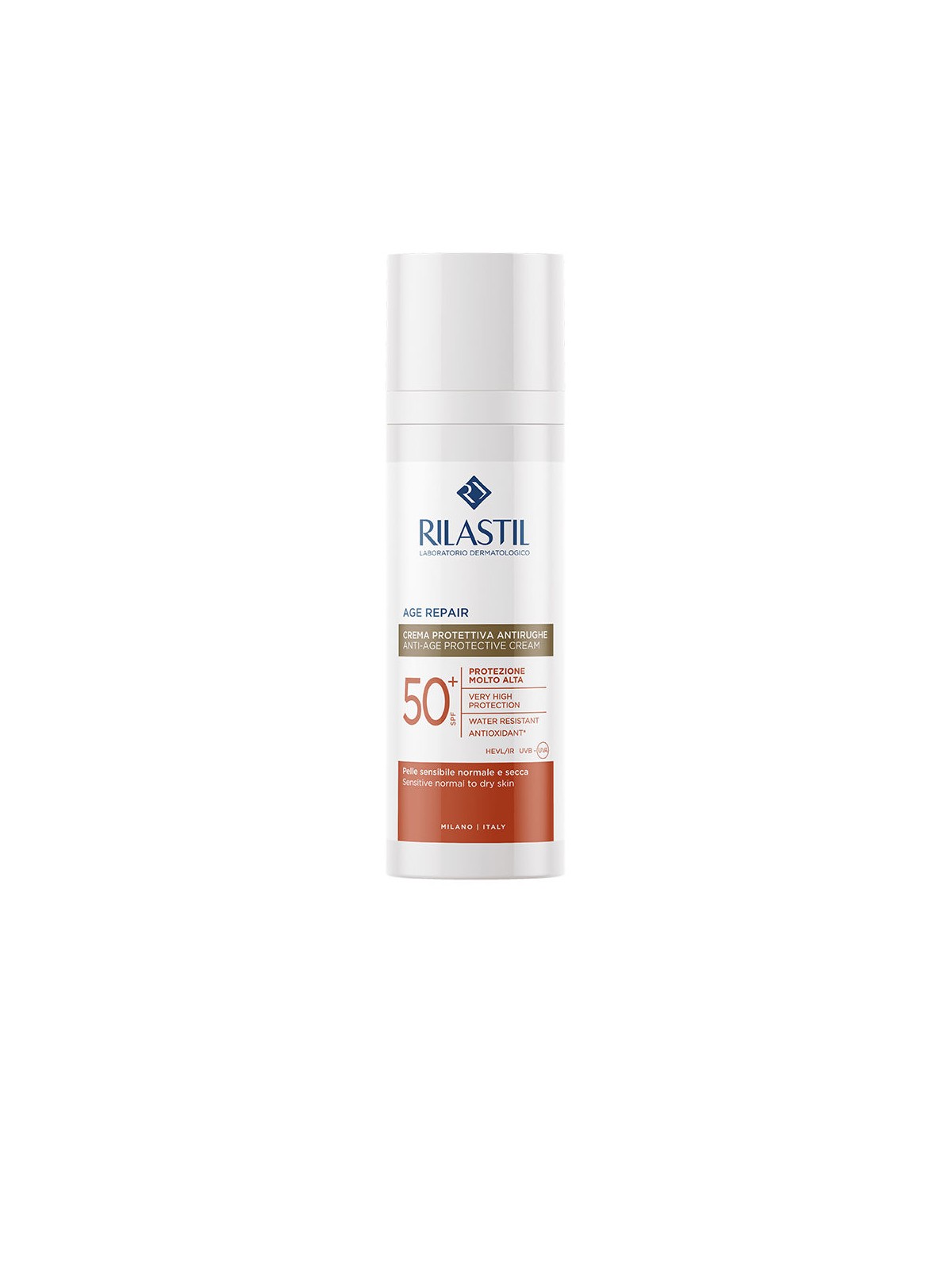 Rilastil Crema protettiva antirughe e riparatrice antietà SUN SYSTEM SPF50+ 50ml unisex