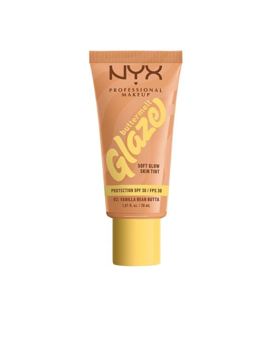 Nyx Professional Make Up Crema solare colorata Buttermelt Glaze + SPF30 n.02 - Burro di Vaniglia 30ml unisex