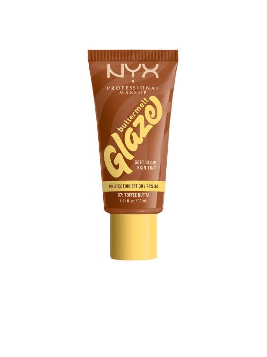 Nyx Professional Make Up Crema solare colorata Buttermelt Glaze + SPF30 n.07-Toffee Butta 30ml unisex