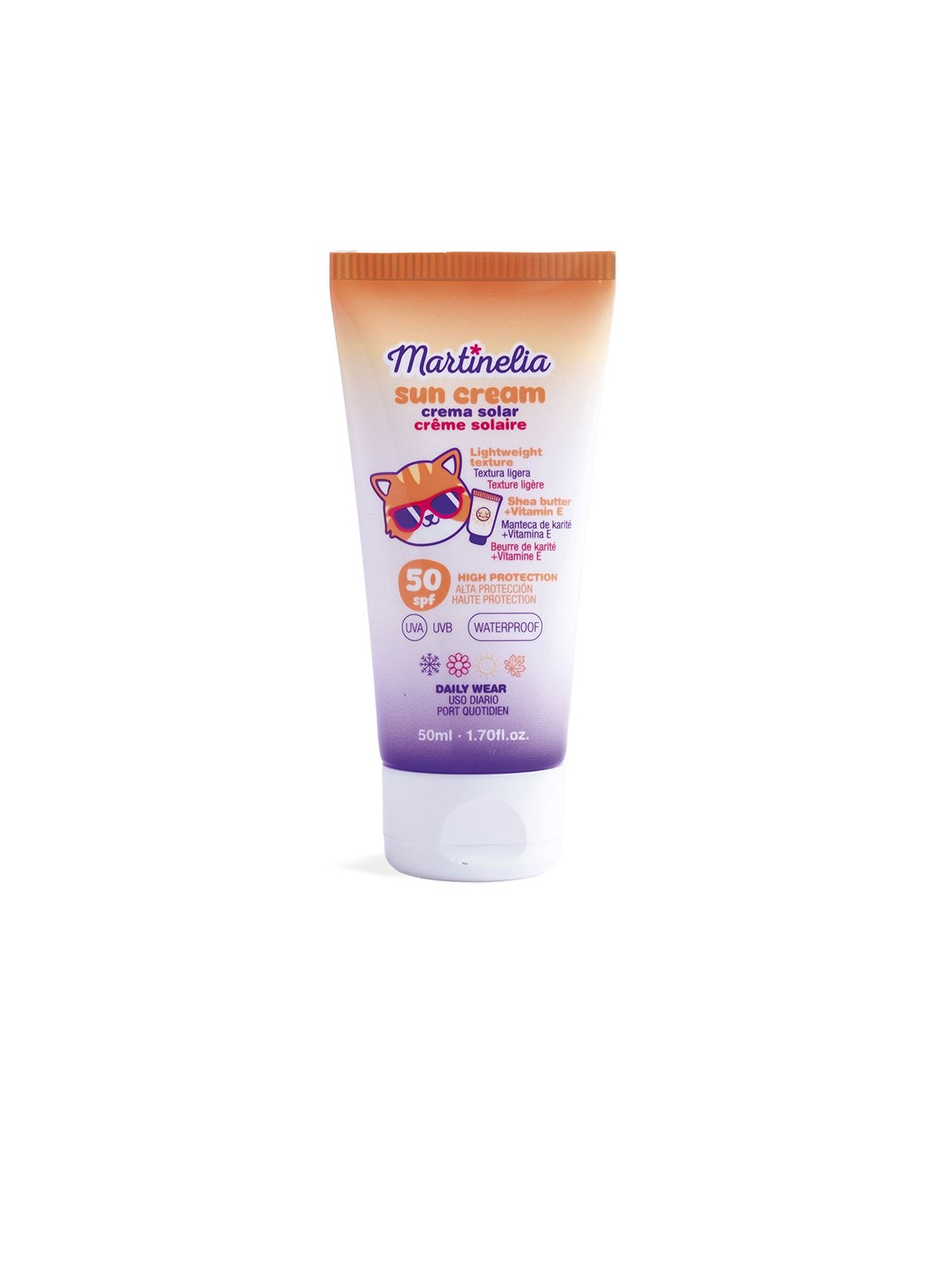 Martinelia Crema solare resistente all'acqua SPF50 50ml unisex