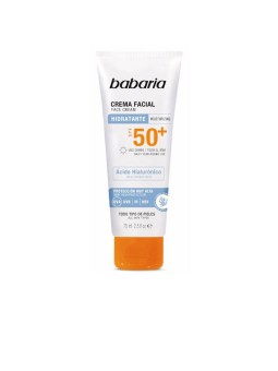 Babaria Crema solare viso all'acido ialuronico SPF50+ 75ml unisex
