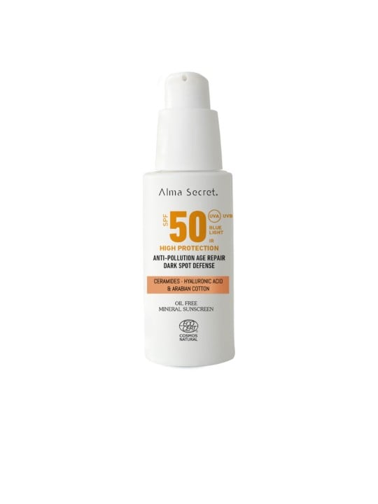 Alma Secret Crema viso ad alta protezione SPF50 n.oro 50ml unisex