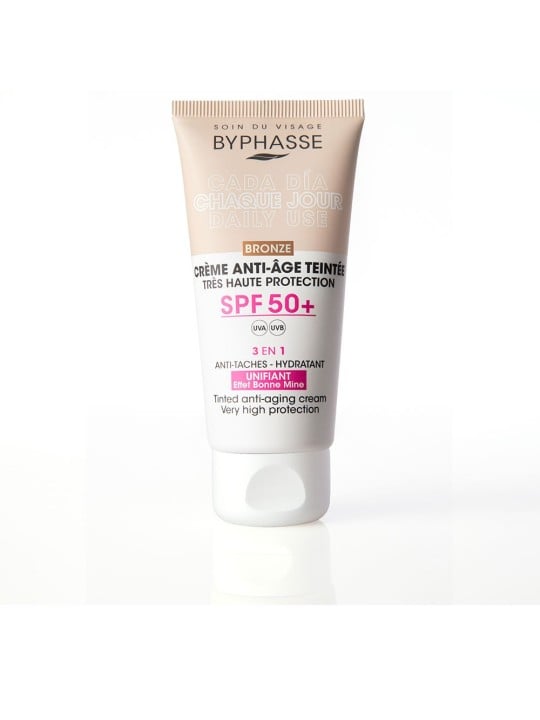 Byphasse Crema viso antietà colorata SPF50+ n.bronzo 50ml donna