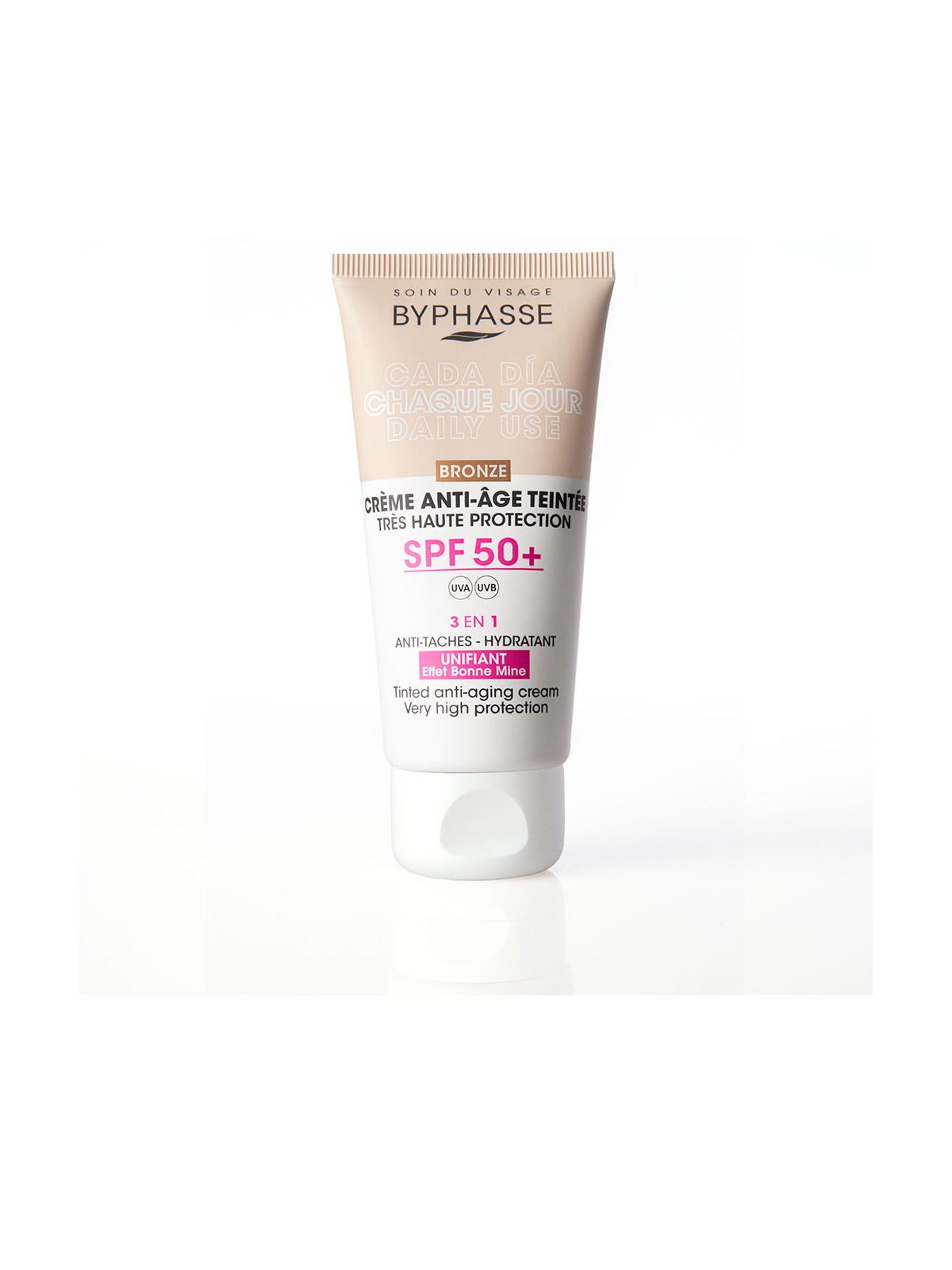 Byphasse Crema viso antietà colorata SPF50+ n.bronzo 50ml donna