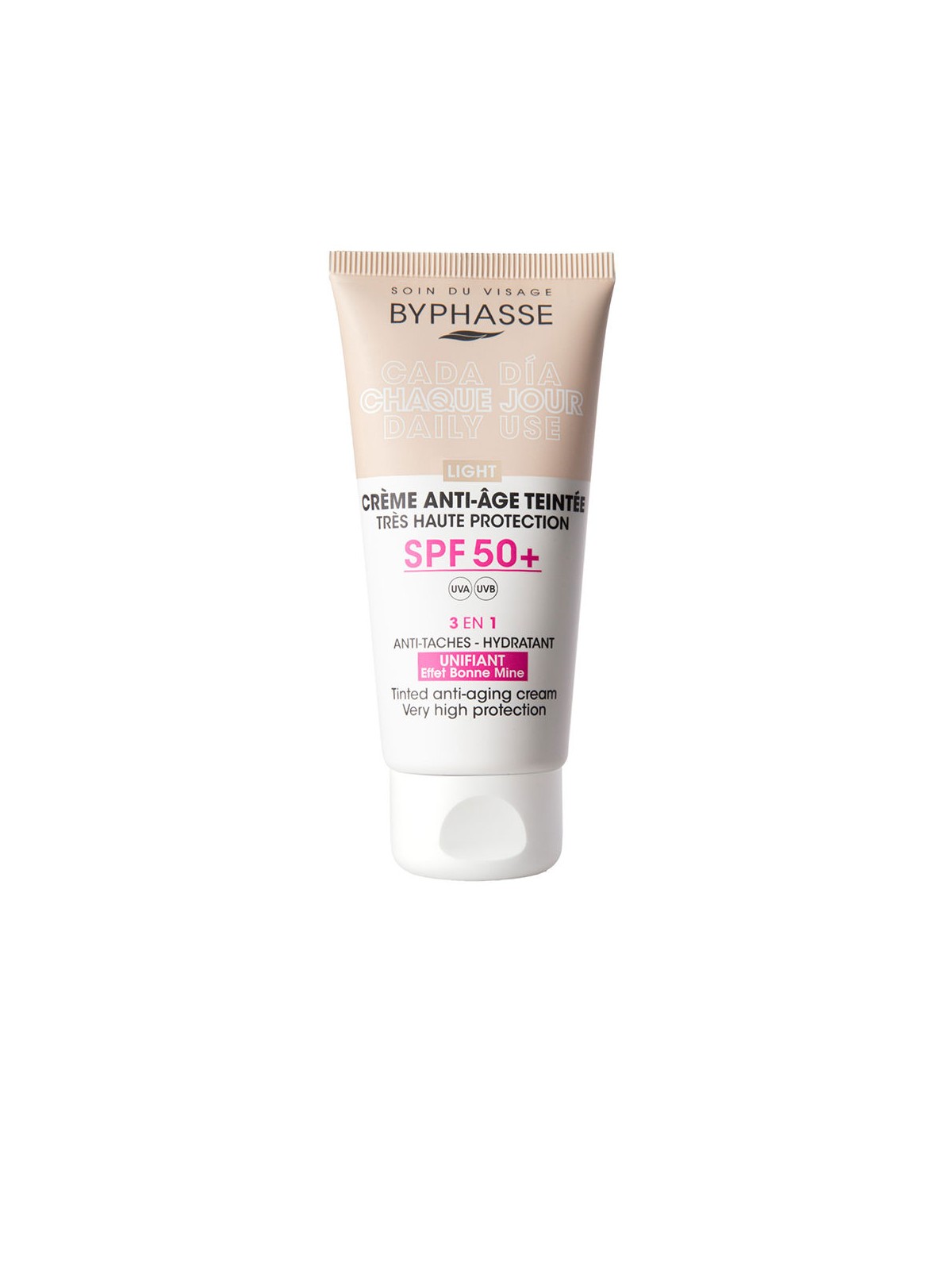 Byphasse Crema viso antietà colorata SPF50+ n.light 50ml donna