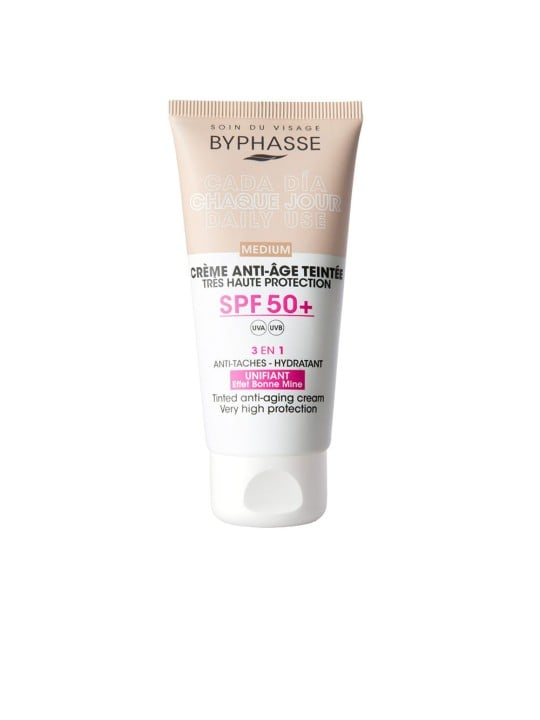 Byphasse Crema viso antietà colorata SPF50+ n.media 50ml donna